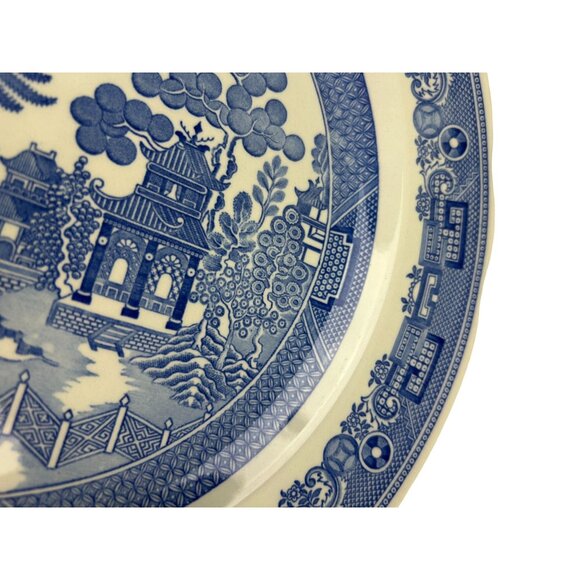 Spode Blue Room Collection Plate WILLOW 10.5" Made in England Oriental Decor - Picture 6 of 11